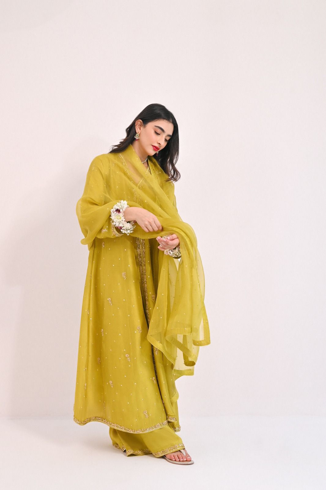 Agha noor yellow kurta sale