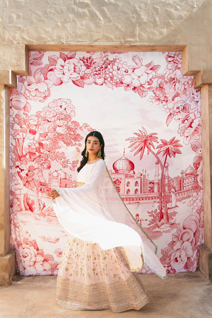 Pastel Pink Sharara Set Pastel Pink Sharara Set