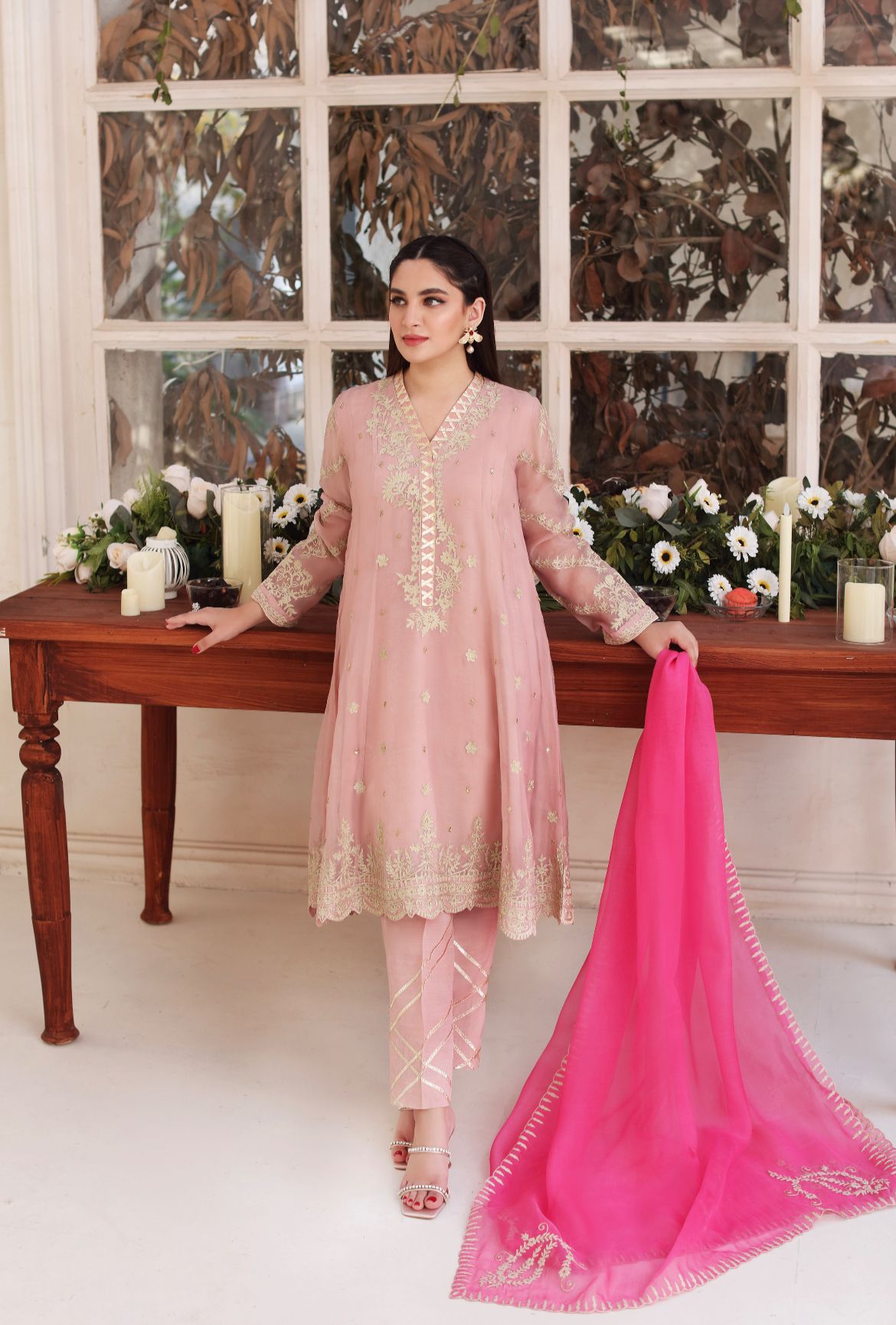 tea pink pakistani dress Buy | Hit Pakistani Clothes