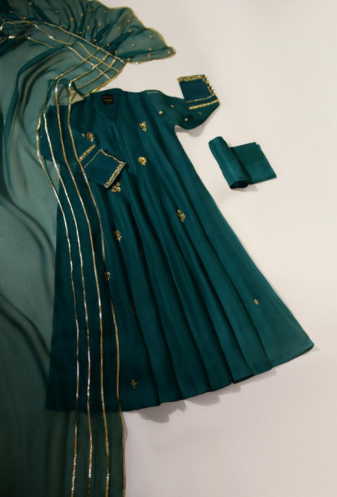 bottle green dress designs Neva Bottle Green Pakistani Designer Dresses